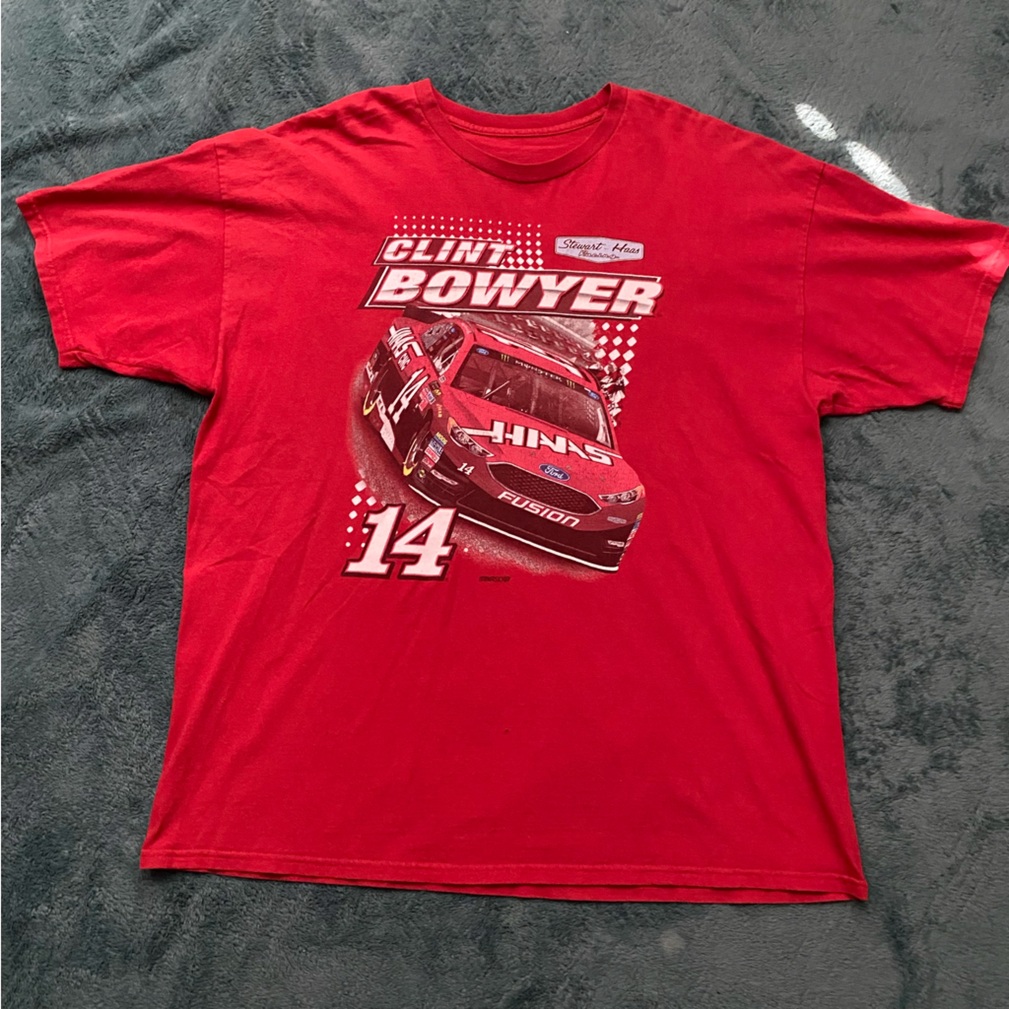 Red Clint Bowyer Nascar Shirt Nascar